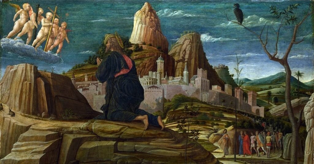 jesus en el huerto del getsemani andrea mantegna